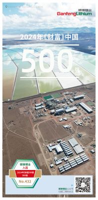BG大游集团锂业入选2024年《财富》中国500强